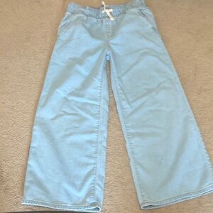 Girls 10-12 Old Navy Light Blue High-Rise Baggy Pants